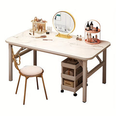 Makeup Vanity Girl Chair Stool Bedroom Bow Knot Backrest Side Table Seat Dressin