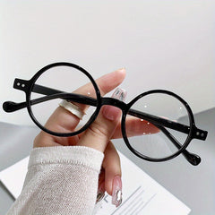 Round Clear Lens Glasses For Women Men UV400