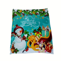 Winter Warmth Thickens Blanket Flannel Blanket Christmas Gift