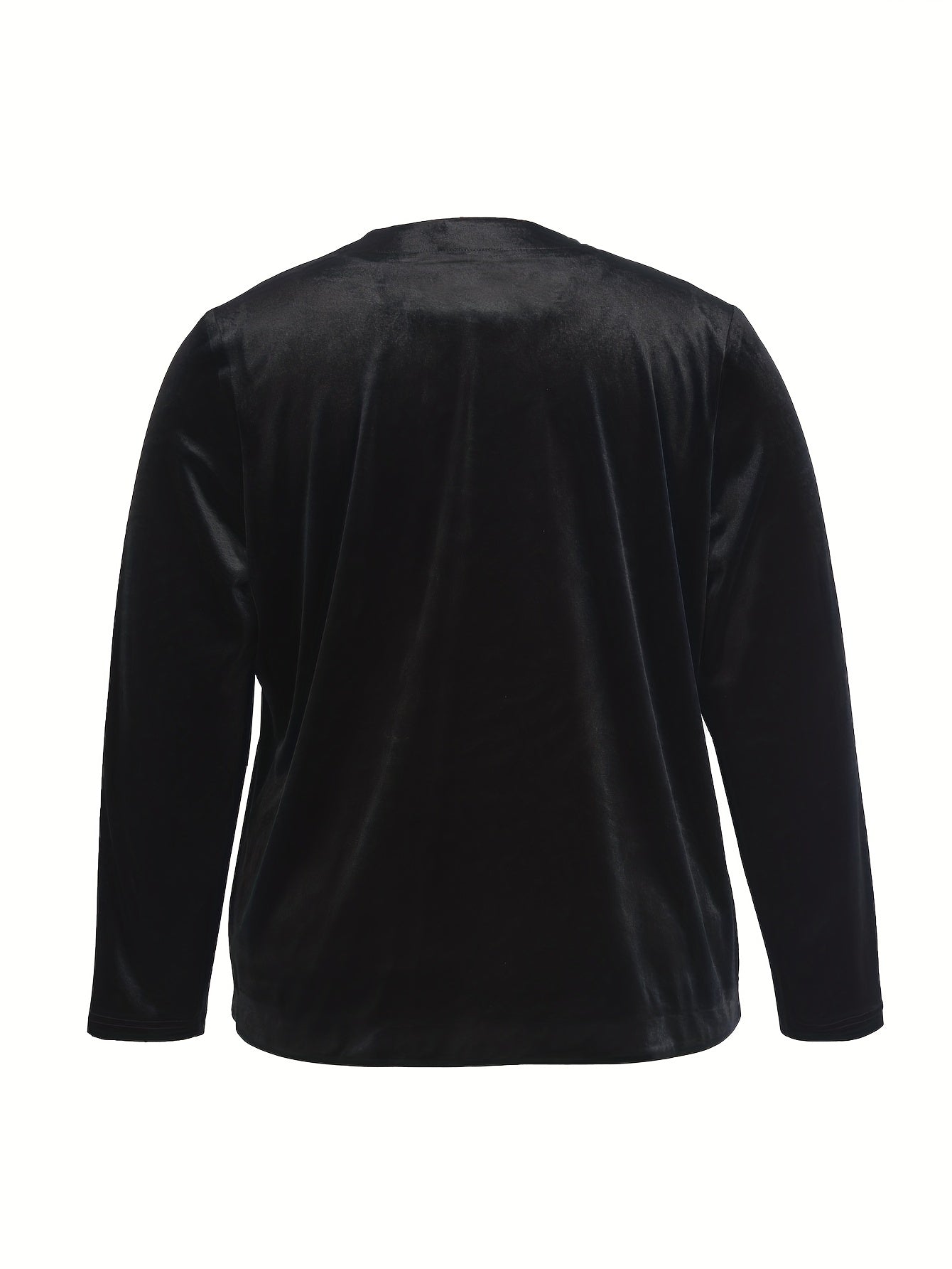 Women's Plus Satin Long Sleeve Open Front Cardigan