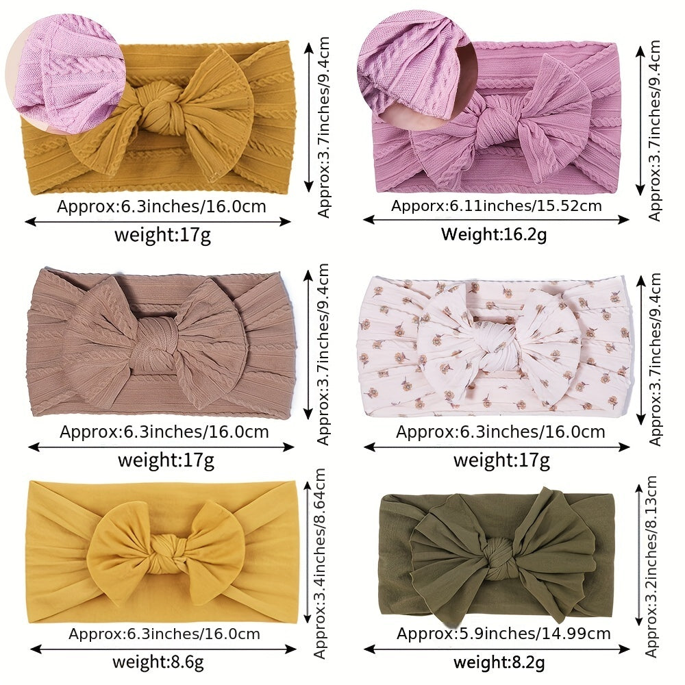 3pcs Baby Girls Bowknot Floral Headband Hair Band Hair Accessories