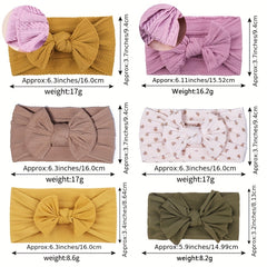 3pcs Baby Girls Bowknot Floral Headband Hair Band Hair Accessories