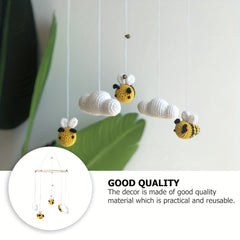 Hand Woven Crib Mobile with Cloud Bee Toys