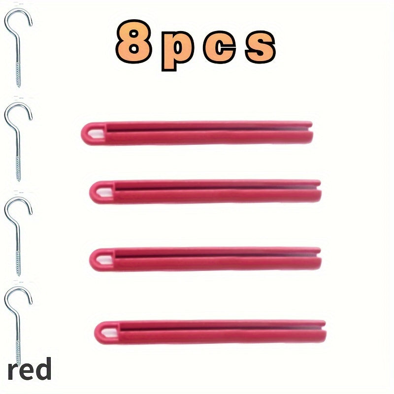 8pcs Billiard Pool Cue Stick Rubber Hanger Holder Accessories
