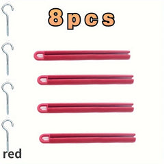 8pcs Billiard Pool Cue Stick Rubber Hanger Holder Accessories