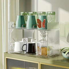 Luxury Cup Storage Rack Cosmetics Basket Organizer