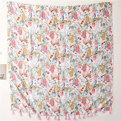 Fringed Scarf Long Sunscreen Thin Shawl Casual Beach Towel