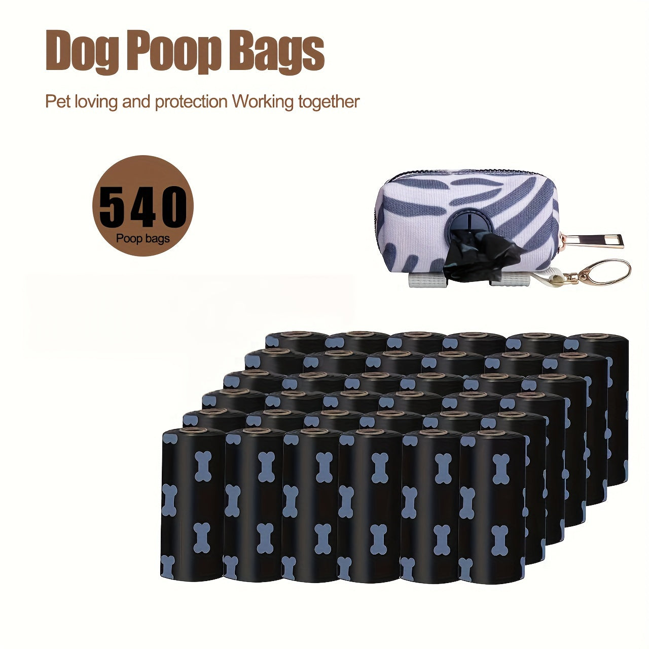 Dog Poop Bags Durable Leak Proof Pet Waste Bag 120pcs