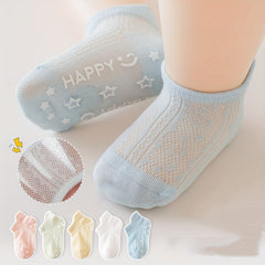 Baby Girls Non-slip Breathable Socks Learning To Walk Indoor Socks