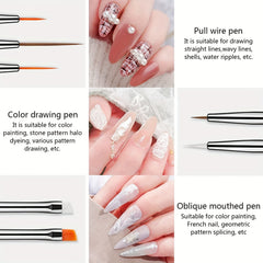 15pcs Nail Painting Brushes Nail Art Brushes Nail Art Tool