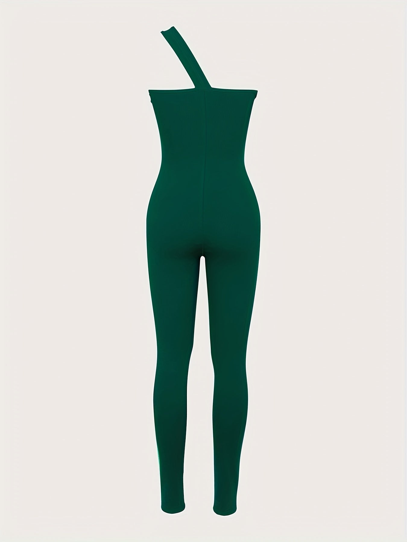 Ribbed One Shoulder Jumpsuit Women's Activewear