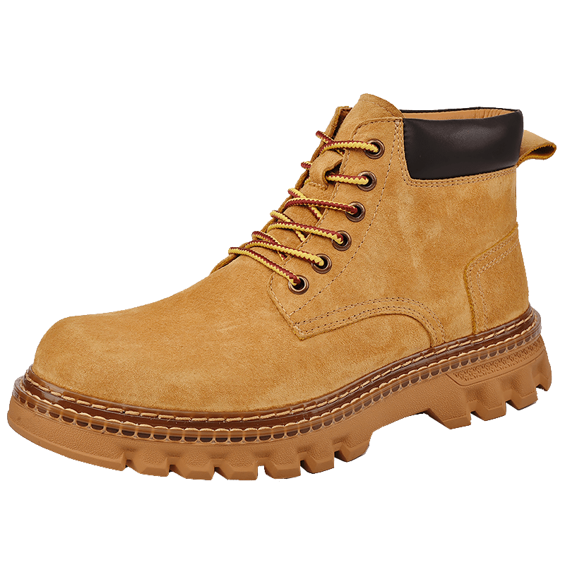 Men's Welted Lace-up Boots with Padded Collar