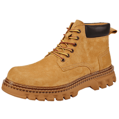 Men's Welted Lace-up Boots with Padded Collar