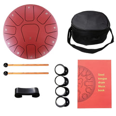 Steel Tongue Drum Percussion with Loud Hollow Sound - 25cm - 11 Tones