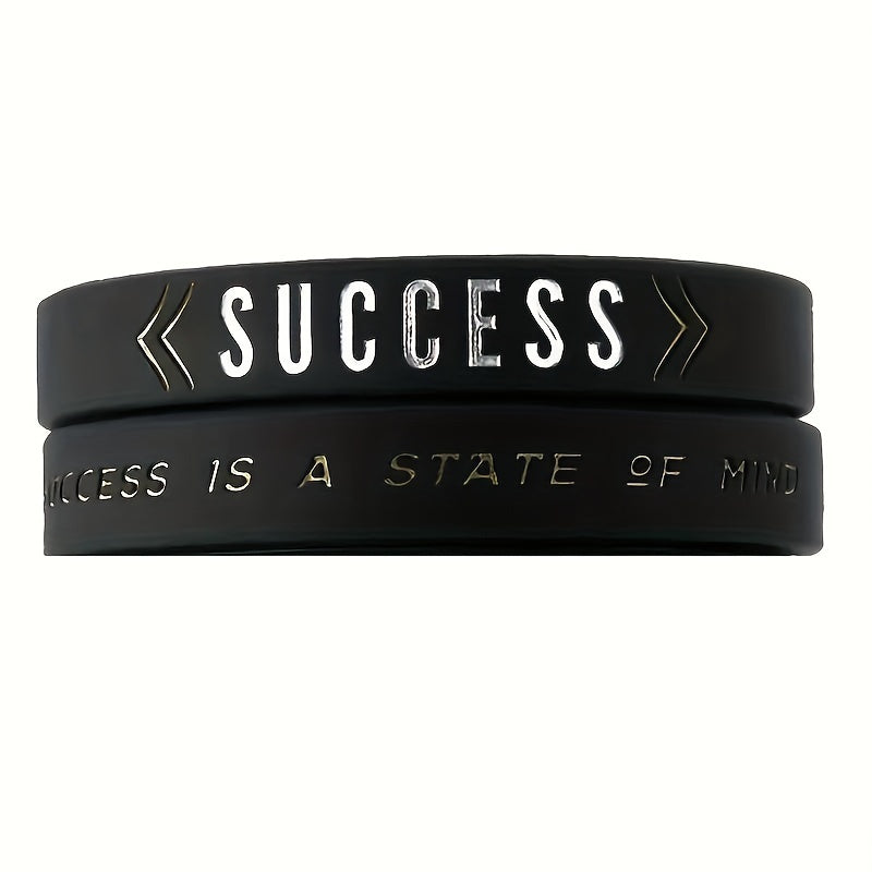 1 Pc Inspirational Silicone Baseball Wristbands with Inspiring Pattern