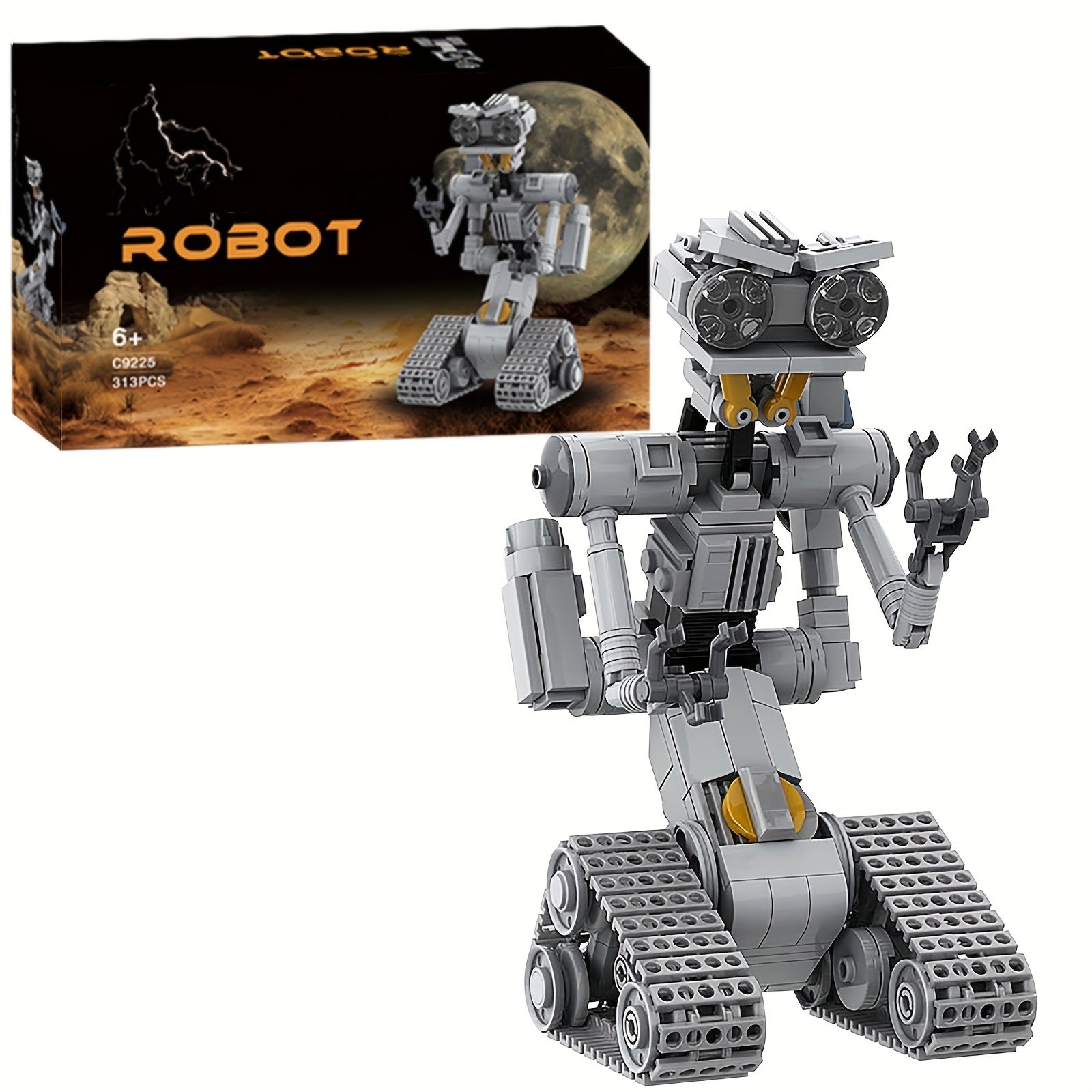 Robot Building Block Kit Short Circuit Robot Toy for Kids