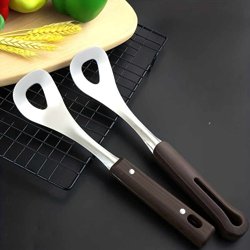 Stainless Steel Meatball Spoon Non Stick Maker with Wood Handle