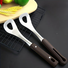 Stainless Steel Meatball Spoon Non Stick Maker with Wood Handle