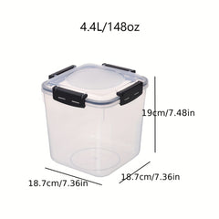 4pcs Large Capacity Airtight Food Storage Containers BPA Free