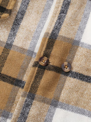 Boys Trench Coat Button Down Blazer Top Plaid Print Gentleman Kids Clothes