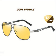 Magnesium Photochromic Night Vision Glasses Polarized Sunglasses