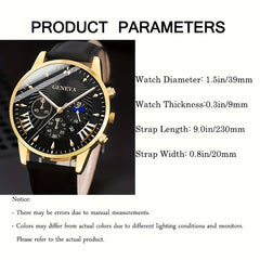 Sports Business Watch & Bracelet Set for Men