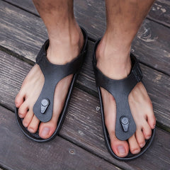 Men's Non Slip Flip Flops, Comfy Thong Sandals for Summer