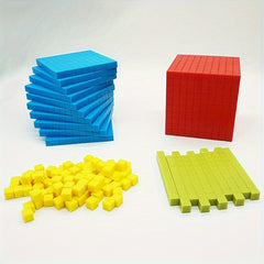 131pcs Base Ten Blocks Math Manipulatives Set