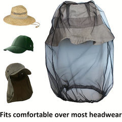 5pcs Mosquito Head Net Hat Lightweight Outdoor Bug Protection