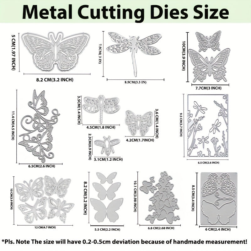 Insects Butterfly Metal Cutting Dies Dragonfly Die Cuts