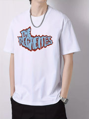Men's Vintage Style Artistic Letters Print T Shirt