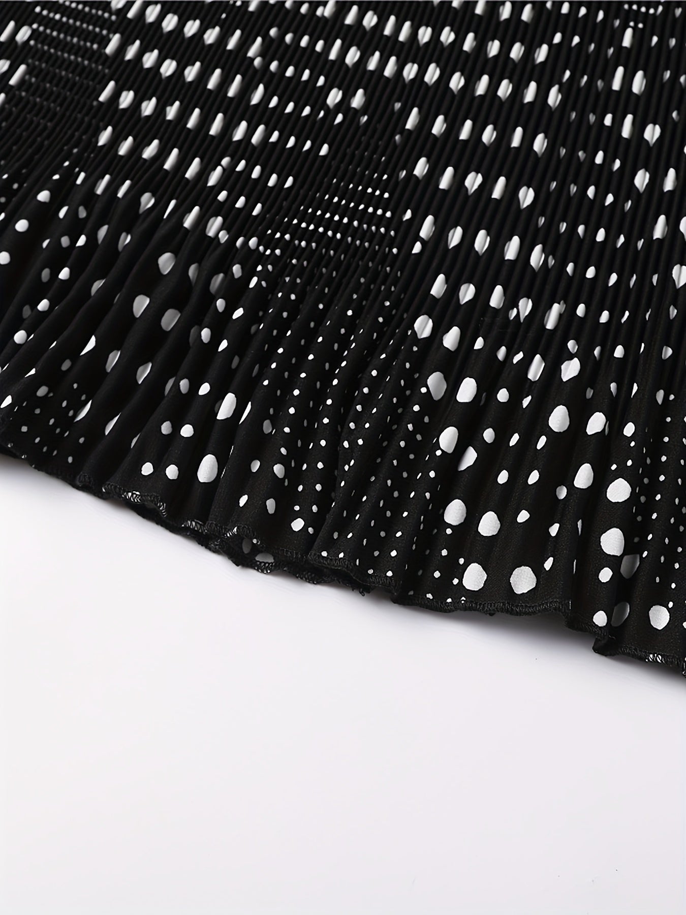 Polka Dot Print Skirt Casual Fall & Spring Women's Clothing
