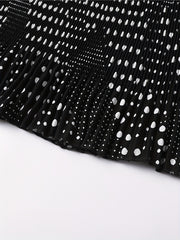 Polka Dot Print Skirt Casual Fall & Spring Women's Clothing