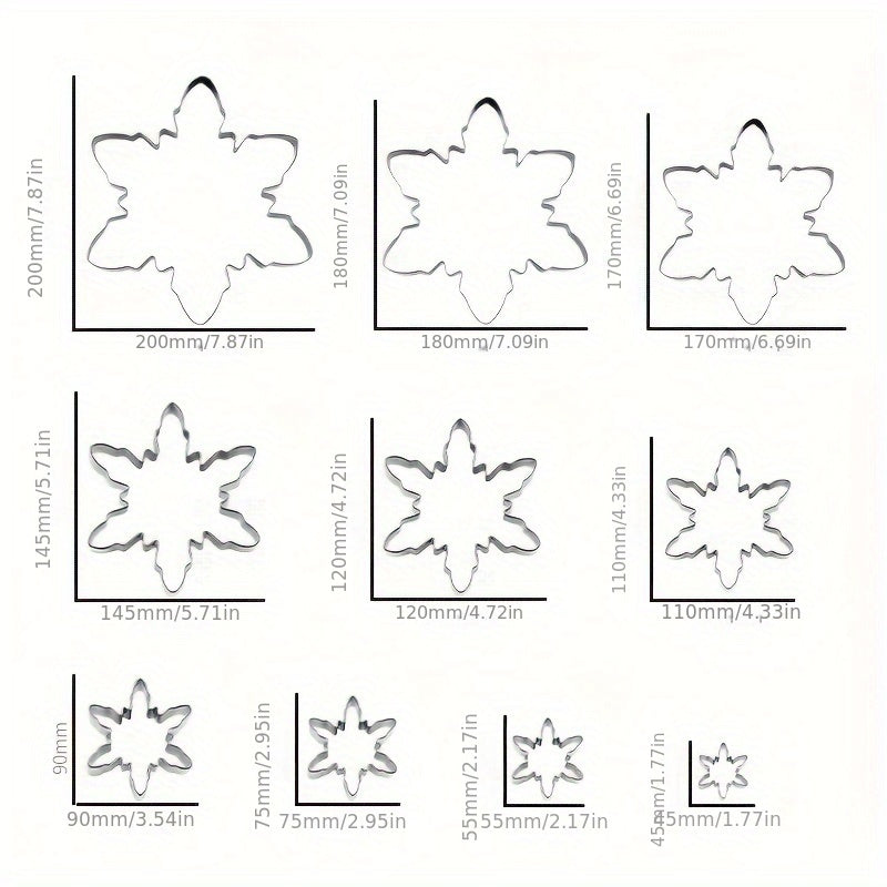 Snowflake Shape Stainless Steel Cookie Cutter for Magical Christmas Cookies