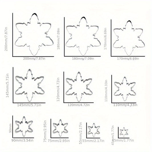 Snowflake Shape Stainless Steel Cookie Cutter for Magical Christmas Cookies