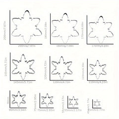 Snowflake Shape Stainless Steel Cookie Cutter for Magical Christmas Cookies