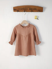 Comfy Cotton Ruffle Dress for Girls