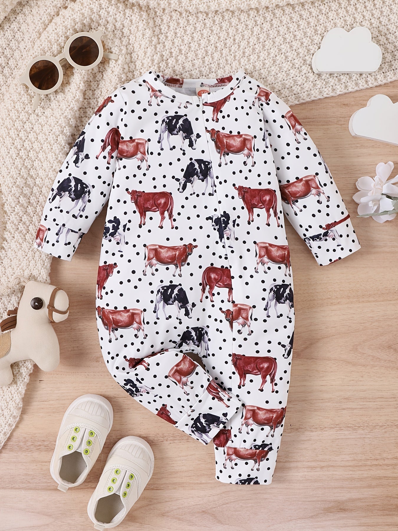 Halloween Baby Girls Cartoon Graphic Print Jumpsuit