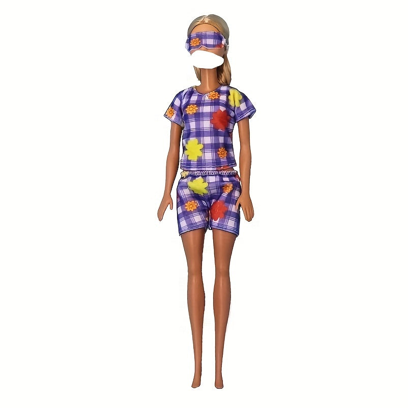 6 Pcs DIY Pajamas for Bdj Dolls, Birthday & Christmas Gift for Girls