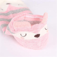 16 Pairs Women's Cartoon Animals Plush No Show Socks