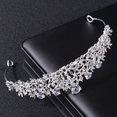 Rhinestone Crown Headband Bridal Wedding Party Decor Princess Tiara