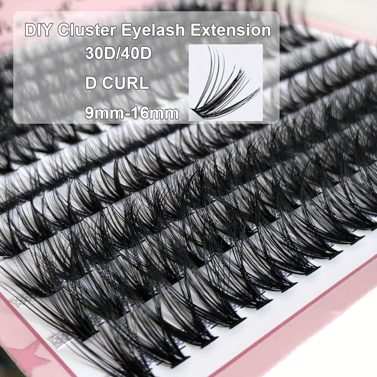 200Pcs 30D 40D Mixed Eyelash Extensions D Curling Cluster Lashes