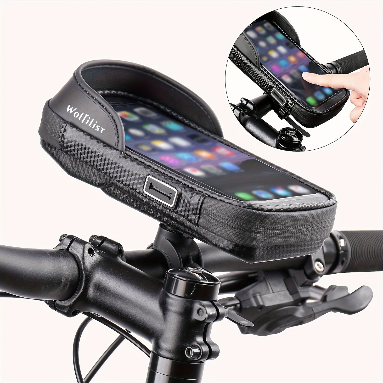 Waterproof Adjustable Bike Bag Handlebar with Sunshade