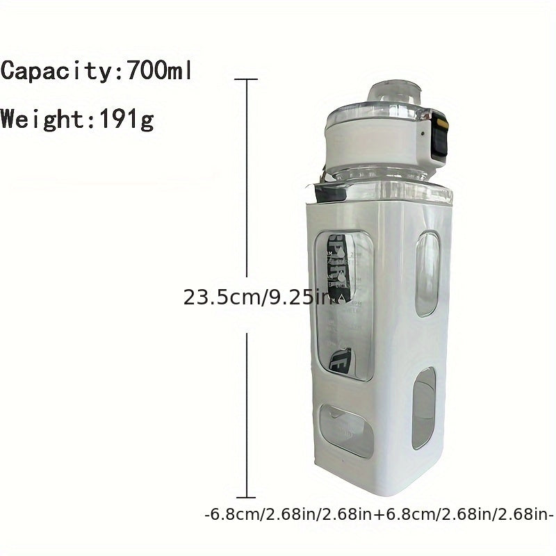 Portable Square Sports Water Bottle 900ml