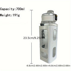 Portable Square Sports Water Bottle 900ml