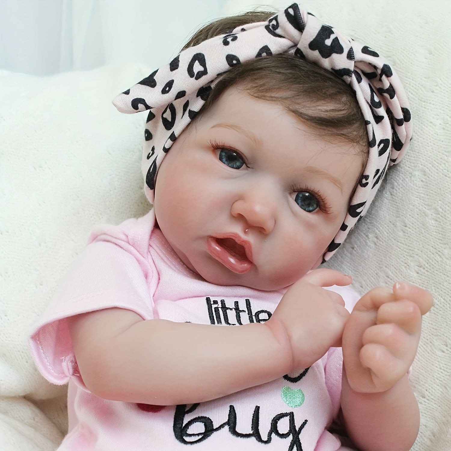 Realistic 20 Inch Saskia Lifelike Baby Doll Soft Silicone Real Life Baby Doll