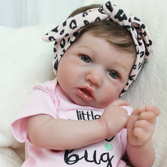 Realistic 20 Inch Saskia Lifelike Baby Doll Soft Silicone Real Life Baby Doll