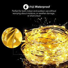 Outdoor Waterproof Fairy Garland String Lights Solar Lamp Decor