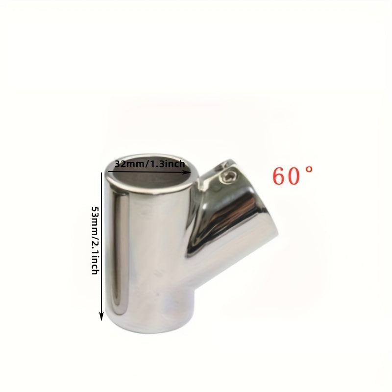 Polarlander Handrail Connector Stainless Steel 60 25mm Pipe Tube Joint