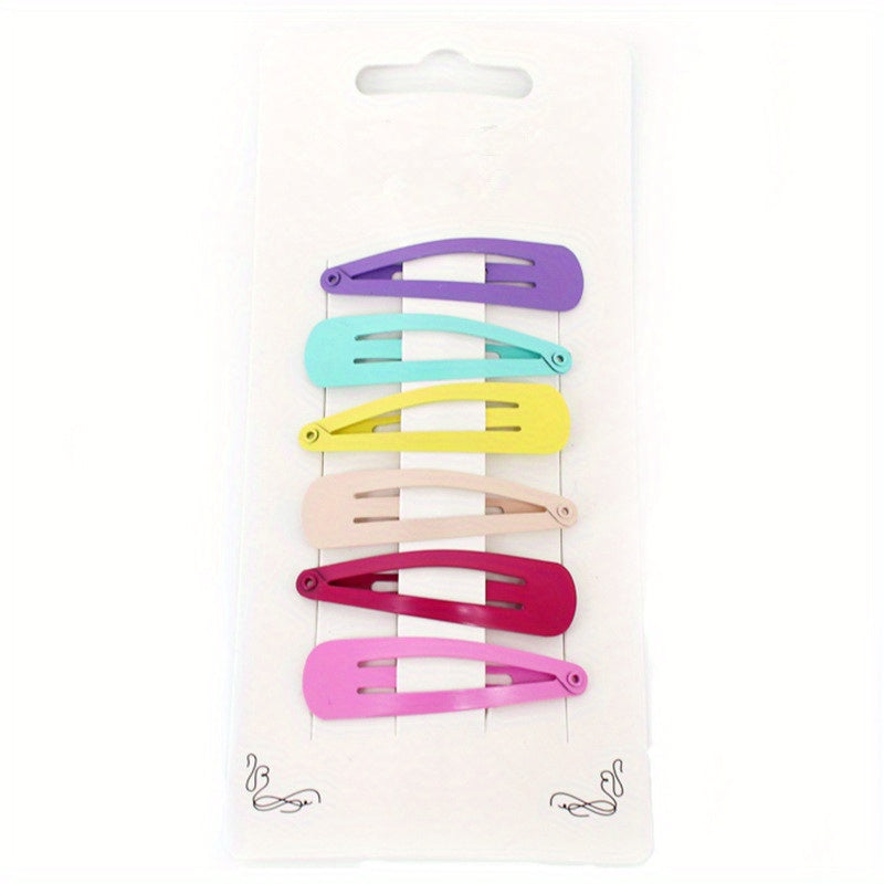 6pcs Cartoon Colorful Hair Clips Set for Girls